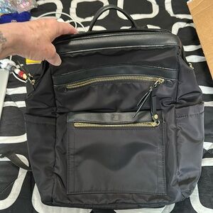 Título As Is Black Nylon Backpack